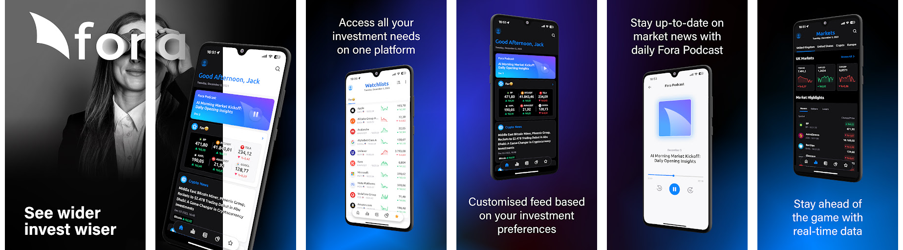 Fora App Screenshots