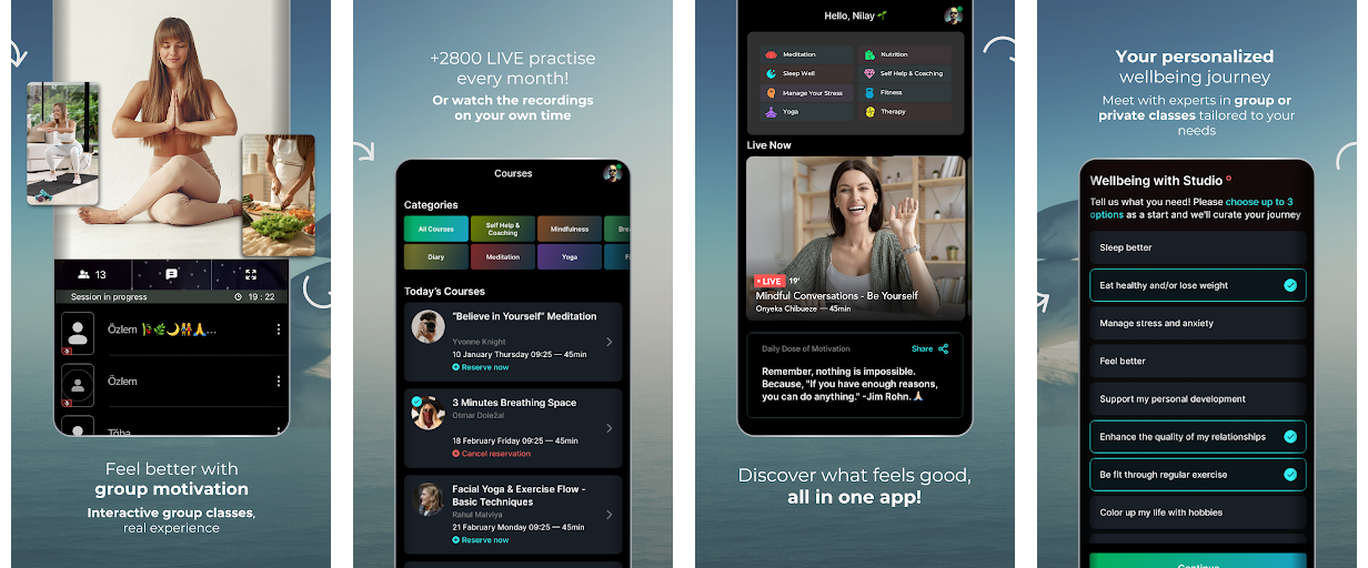 Studio Canli App Screenshots